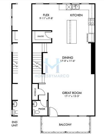 Leighton model in Sweetwater Green, Lawrenceville, GA, built by Meritage Homes