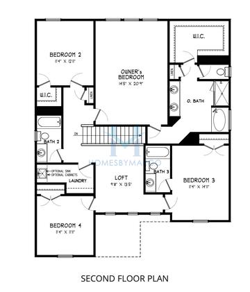 Downing model in Oak Valley Estates, Marietta, GA, built by Traton Homes