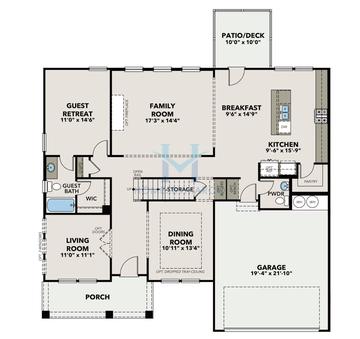 Photos of the Danbury model in the Melody Lakeside Estates subdivision in Buford, GA