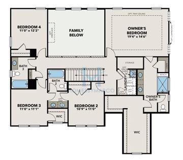 Danbury model in Melody Lakeside Estates, Buford, GA, built by Davidson Homes