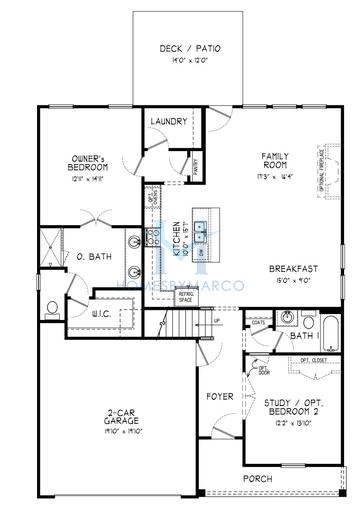 Photos of the Rosedale model in the Avenbrook subdivision in Mableton, GA