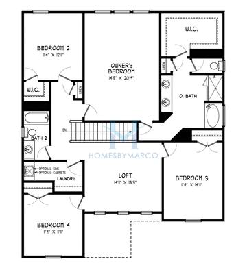 Downing model in Avenbrook, Mableton, GA, built by Traton Homes