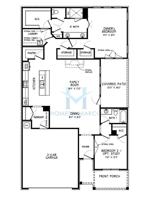 Moore model in Courtyards at Hickory Flat, Canton, GA, built by Traton Homes