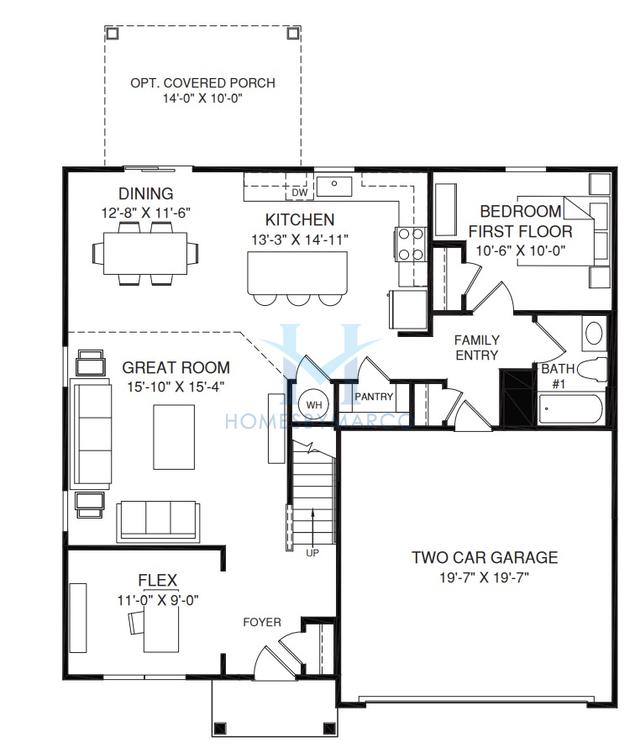 Hazel model in Summertree, Stone Mountain, GA, built by Ryan Homes