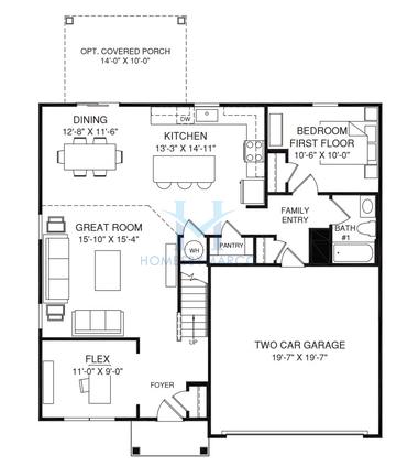 Hazel model in Summertree, Stone Mountain, GA, built by Ryan Homes