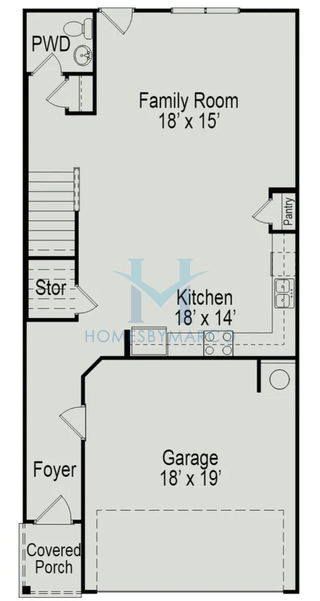 Photos of the Ellison II model in the Jameson Towns subdivision in Villa Rica, GA