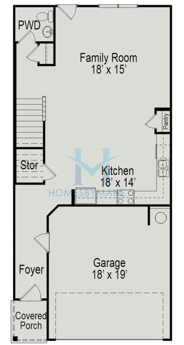 Photos of the Ellison II model in the Jameson Towns subdivision in Villa Rica, GA