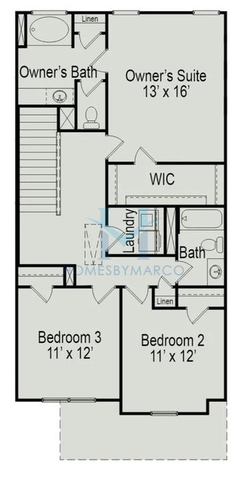 Maddux II model in The Andros, Dalton, GA, built by Smith Douglas Homes
