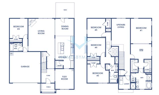 Photos of the Halton model in the Enclave at Flat Rock Hills subdivision in Stonecrest, GA