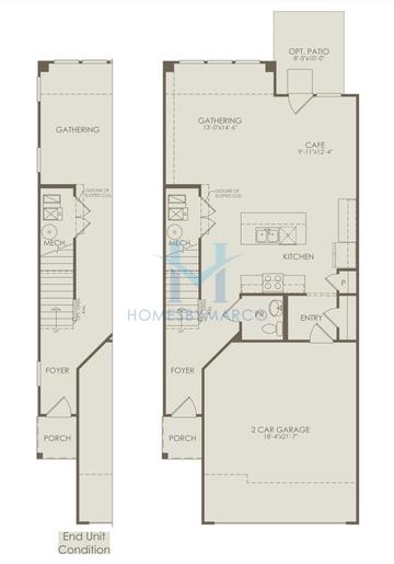 Ashton model in Townes at Sawgrass, Bolingbrook, IL, built by Pulte Homes