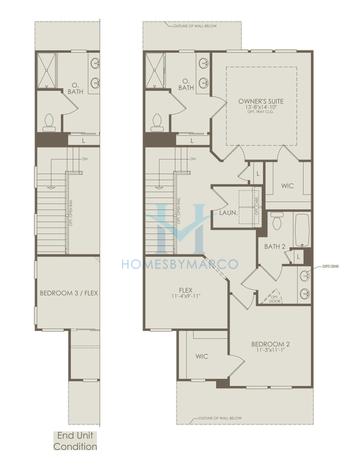 Photos of the Ashton model in the Townes at Sawgrass subdivision in Bolingbrook, IL