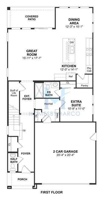 Photos of the Hampton model in the Honeysuckle Trail subdivision in Chandler, AZ