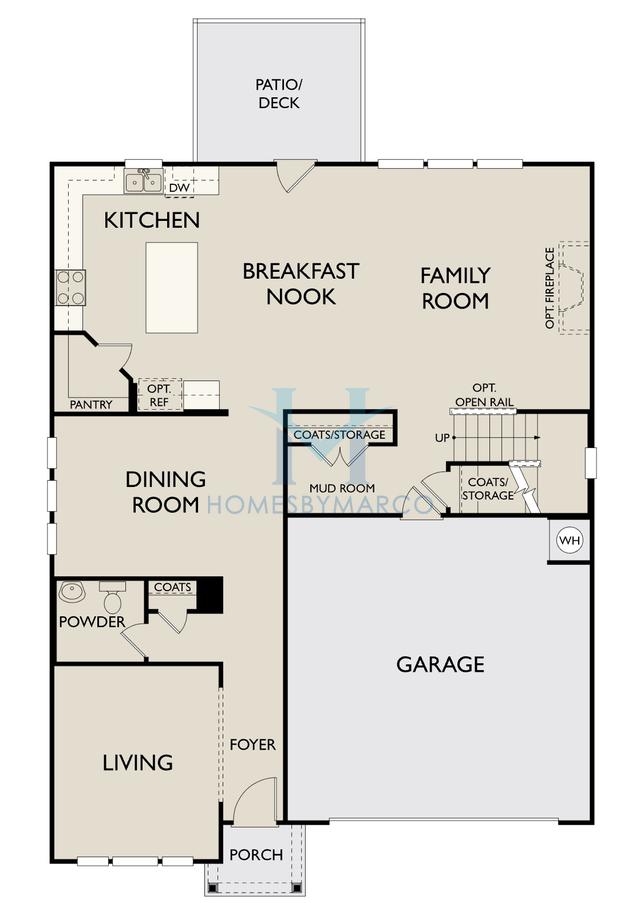Photos of the Surrey model in the Creekside subdivision in Dawsonville, GA