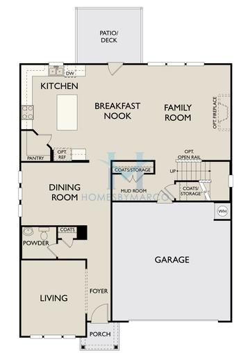 Photos of the Surrey model in the Creekside subdivision in Dawsonville, GA
