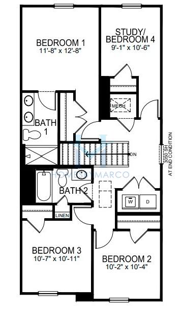 Mitchell model in Mallard Creek, Charlotte, NC, built by D.R. Horton