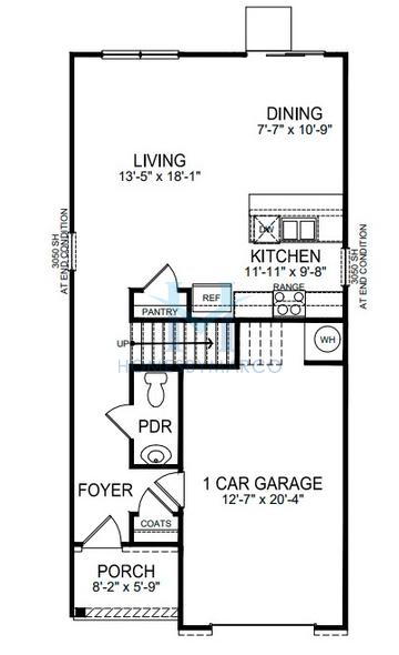 Photos of the Mitchell model in the Mallard Creek subdivision in Charlotte, NC