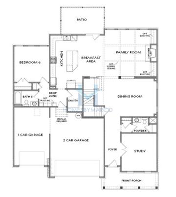 Photos of the Mathews model in the Knollwood subdivision in Johns Creek, GA
