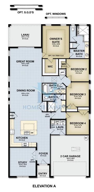 Photos of the Hampton II model in the Highfield at Twisted Oaks subdivision in Wildwood, FL