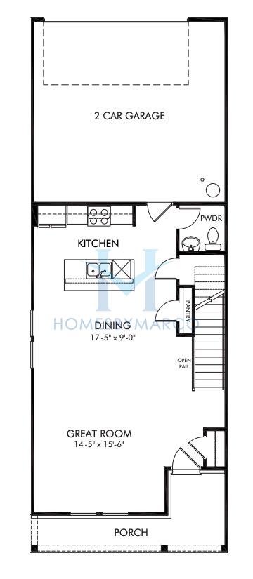 Lancaster model in Avalon, Conyers, GA, built by Meritage Homes