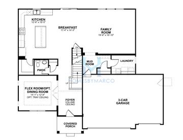 Photos of the Fairchild model in the Leighton Pointe subdivision in Plainfield, IL