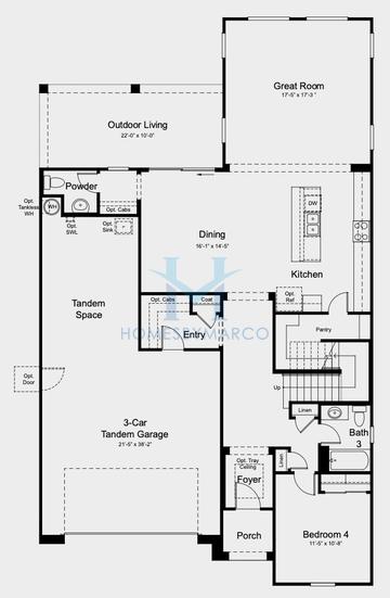 Photos of the Redwood model in the Hawes Crossing subdivision in Mesa, AZ