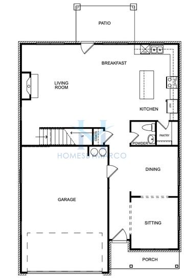 Photos of the Dayton model in the The Hills at Cedar Creek subdivision in Winder, GA