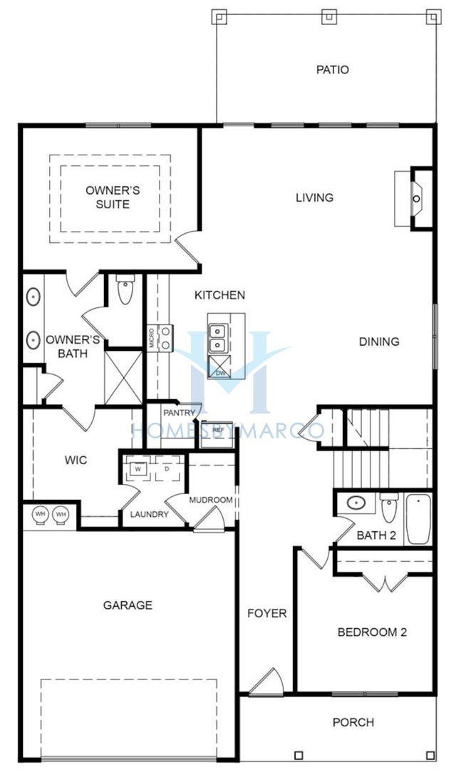 Photos of the Arlington II model in the Stephens Landing subdivision in Loganville, GA