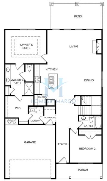 Photos of the Arlington II model in the Stephens Landing subdivision in Loganville, GA