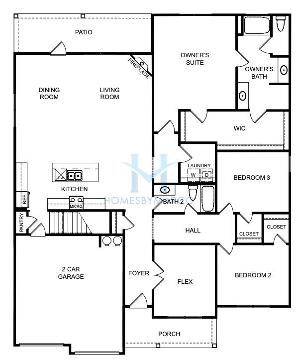 Photos of the Ashton II model in the Stephens Landing subdivision in Loganville, GA