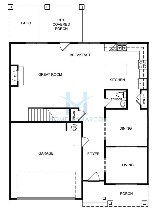 Photos of the Brentwood model in the Stephens Landing subdivision in Loganville, GA