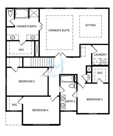 Brentwood model in Stephens Landing, Loganville, GA, built by Direct Residential Communities