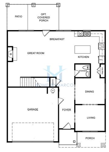 Photos of the Brentwood model in the Stephens Landing subdivision in Loganville, GA