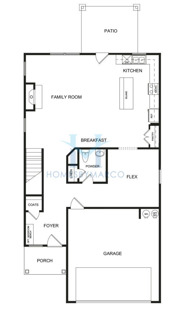 Photos of the Franklin model in the Fairview Lake subdivision in Conyers, GA