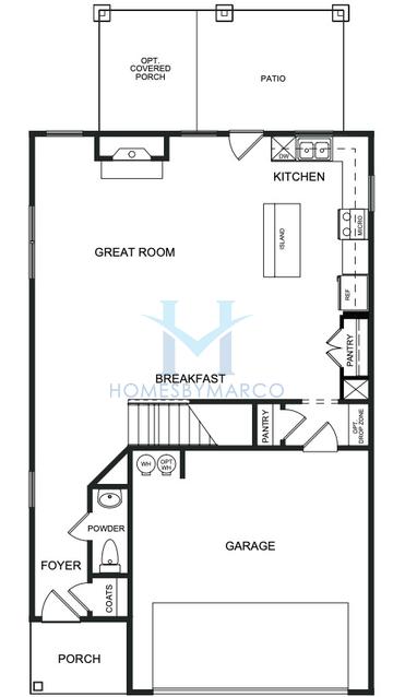 Photos of the Lawson model in the Fairview Lake subdivision in Conyers, GA