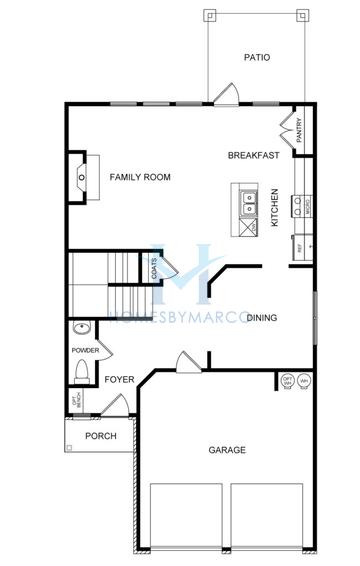 Photos of the Westfield model in the Fairview Lake subdivision in Conyers, GA