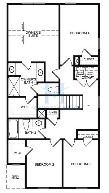 Newbury model in Chastain Heights, Woodstock, GA, built by Direct Residential Communities
