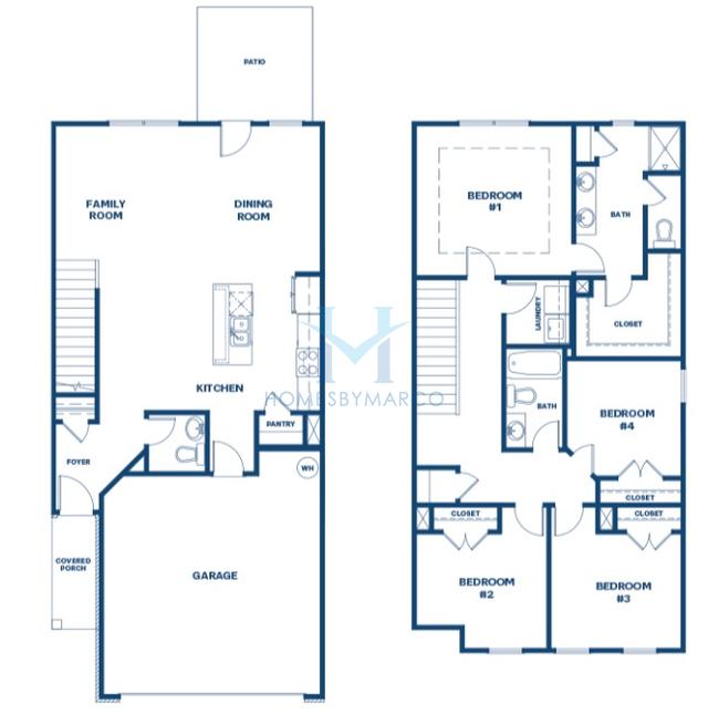 Photos of the Danbury model in the Brookland Commons subdivision in Monroe, GA