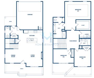 Photos of the Iria Glen model in the Brookland Commons subdivision in Monroe, GA