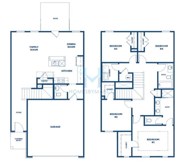 Photos of the Oakgrove model in the Brookland Commons subdivision in Monroe, GA