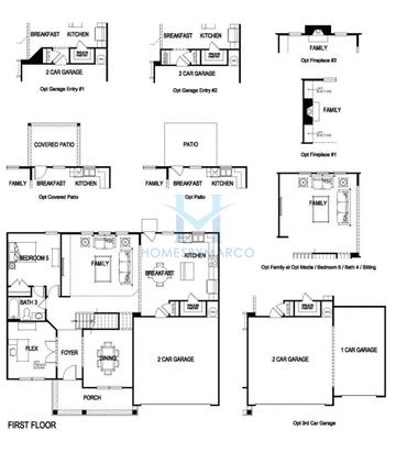 Photos of the Leighton model in the Autumn Brook subdivision in Austell, GA