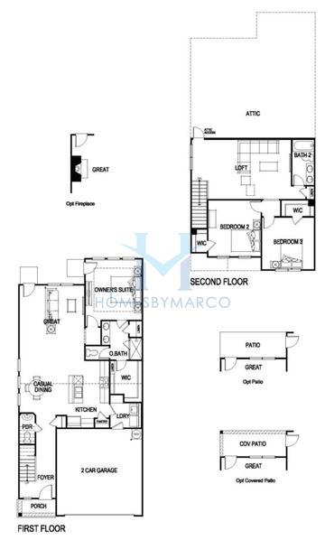 Photos of the Brixton model in the The Retreat at Walden Park subdivision in Jonesboro, GA