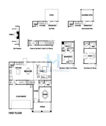 Photos of the Wynbrooke model in the Autumn Brook subdivision in Austell, GA