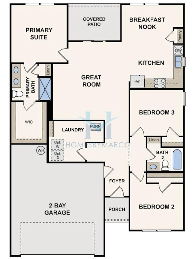 Photos of the Beaumont model in the Liberty Heights subdivision in Chatsworth, GA