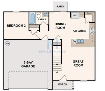 Photos of the Dupont model in the 21 Oaks subdivision in Lexington, NC