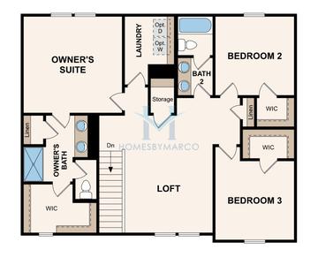 Presley model in Kingsley Creek, Lithonia, GA, built by Century Communities