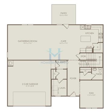 Photos of the Willard model in the Hamilton Place subdivision in Cartersville, GA