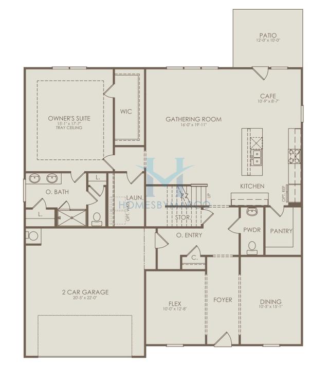 Braddock model in Hamilton Place, Cartersville, GA, built by Pulte Homes