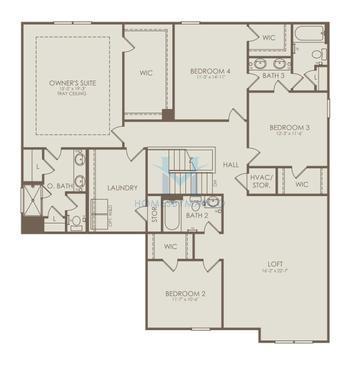 Tunney model in Anderson Point Estates, McDonough, GA, built by Pulte Homes