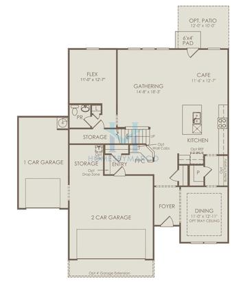 Photos of the Continental model in the Ashworth Estates subdivision in Powder Springs, GA