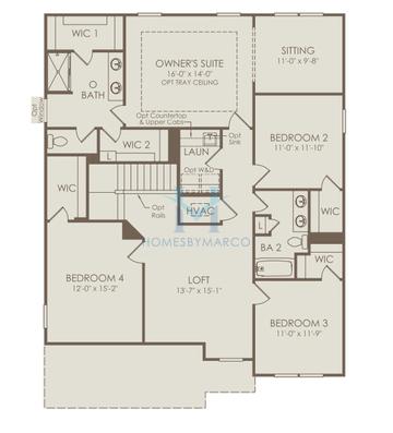 Continental model in Ashworth Estates, Powder Springs, GA, built by Pulte Homes